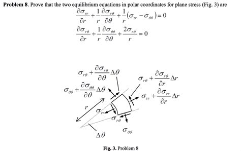 ) This is intended to be a quick reference page. . Stress equilibrium equations in polar coordinates